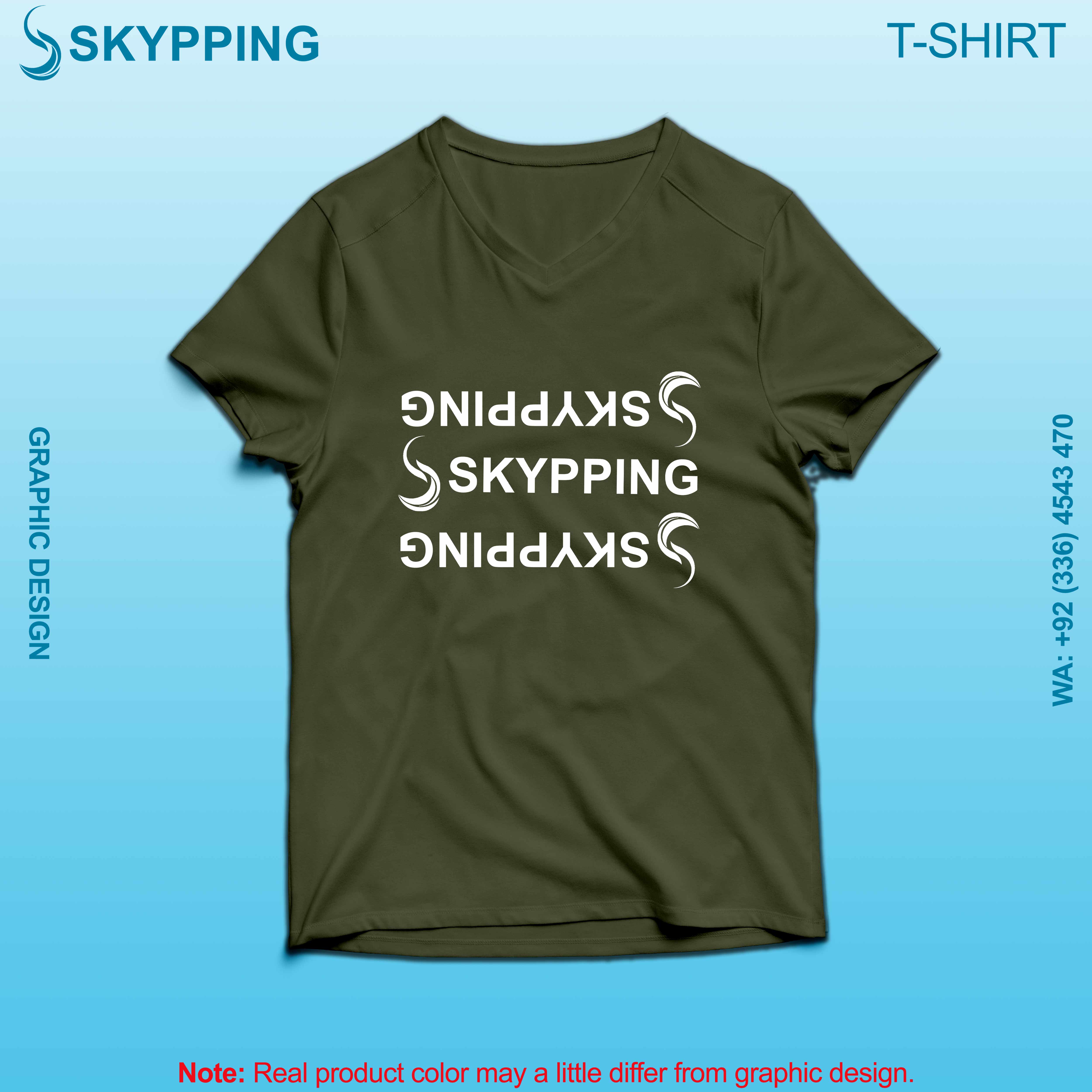 V-Neck Short set-in style sleeve long length t-shirt with shoulder panel for men